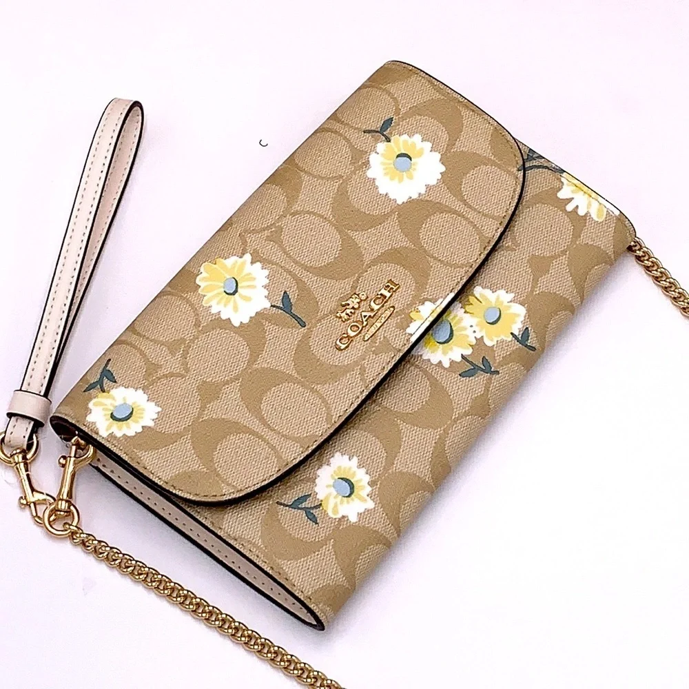 COACH Gemma Clutch Crossbody In Signature Canvas With Daisy Print